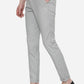 Light Grey Solid Neo Fit Casual Trouser | Greenfibre