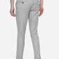 Light Grey Solid Neo Fit Casual Trouser | Greenfibre