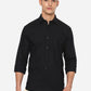 Black Solid Classic Fit Casual Shirt | Greenfibre