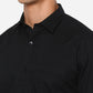 Black Solid Classic Fit Casual Shirt | Greenfibre