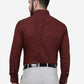 Maroon Printed Slim Fit Formal Shirt | Greenfibre