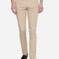 Khaki Solid Super Slim Fit Casual Trouser | Greenfibre