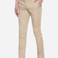 Khaki Solid Super Slim Fit Casual Trouser | Greenfibre