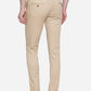 Khaki Solid Super Slim Fit Casual Trouser | Greenfibre