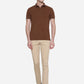 Khaki Solid Super Slim Fit Casual Trouser | Greenfibre