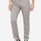 Light Grey Washed Slim Fit Casual Trouser | Greenfibre