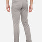 Light Grey Washed Slim Fit Casual Trouser | Greenfibre