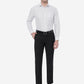 Black Solid Slim Fit Formal Trouser | Greenfibre