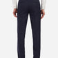 Navy Solid Slim Fit Formal Trouser | Greenfibre
