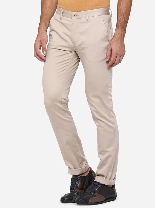 Stone Solid Super Slim Fit Casual Trouser | Greenfibre