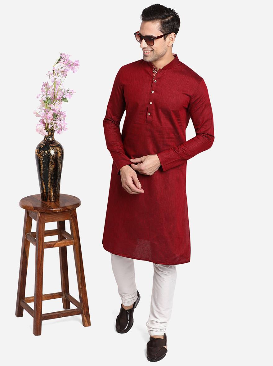 Maroon Kurta | Greenfibre