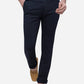 Navy Blue Solid Super Slim Fit Casual Trouser | Greenfibre