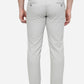 Light Grey Solid Super Slim Fit Casual Trouser | Greenfibre