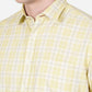 Mellow Yellow Checked Slim Fit Casual Shirt | Greenfibre