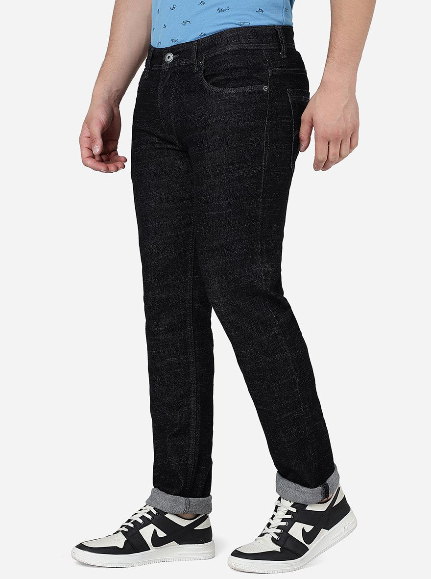 Black Washed Narrow Fit Jeans | Greenfibre