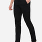 Black Solid Super Slim Fit Casual Trouser | Greenfibre