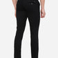 Black Solid Super Slim Fit Casual Trouser | Greenfibre