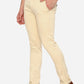 Mellon Khaki Solid Super Slim Fit Casual Trouser | Greenfibre