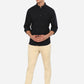 Mellon Khaki Solid Super Slim Fit Casual Trouser | Greenfibre