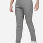 Grey Solid Neo Fit Casual Trouser | Greenfibre