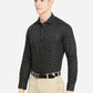 Black Printed Slim Fit Formal Shirt | Greenfibre