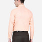 Light Orange Dobby Slim Fit Formal Shirt | Greenfibre