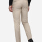 Beige Solid Slim Fit Formal Trouser | Greenfibre