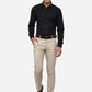 Beige Solid Slim Fit Formal Trouser | Greenfibre