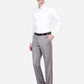 Grey Solid Classic Fit Formal Trouser | Greenfibre