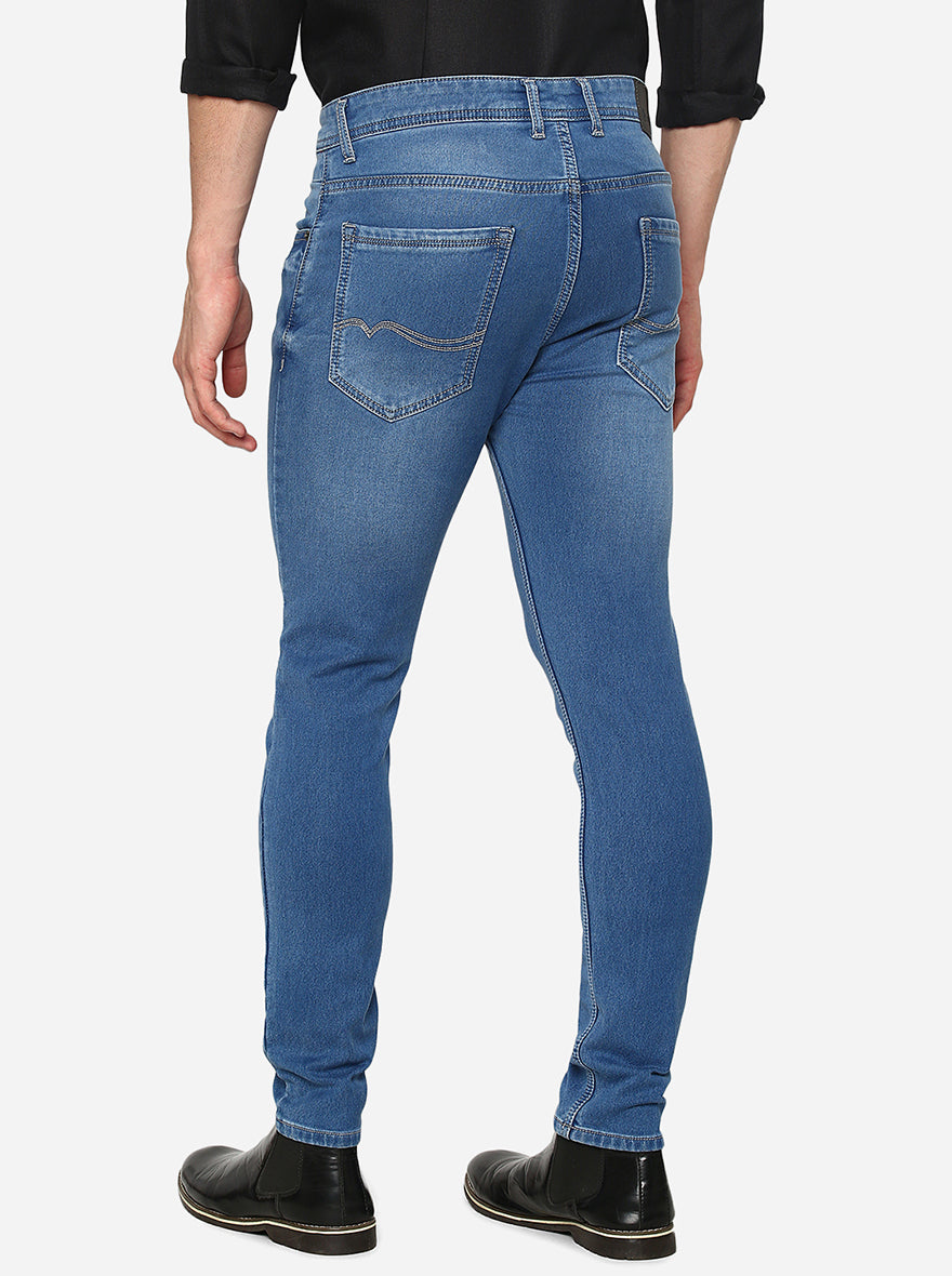 Ice Blue Washed Urban Fit Jeans | Greenfibre