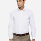 White Dobby Slim Fit Formal Shirt | Greenfibre