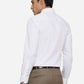 White Dobby Slim Fit Formal Shirt | Greenfibre