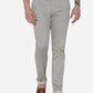 Light Grey Solid Super Slim Fit Casual Trouser | Greenfibre