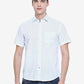 Bright White Printed Slim Fit Casual Shirt | Greenfibre
