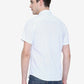 Bright White Printed Slim Fit Casual Shirt | Greenfibre