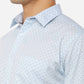 Starlight Blue Printed Slim Fit Casual Shirt | Greenfibre