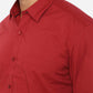 Cardinal Red Solid Smart Fit Casual Shirt | Greenfibre