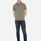 Olive Printed Slim Fit Polo T-Shirt | Greenfibre