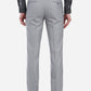 Grey Solid Slim Fit Formal Trouser | Greenfibre