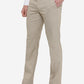 Beige Solid Slim Fit Formal Trouser | Greenfibre