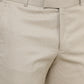 Beige Solid Slim Fit Formal Trouser | Greenfibre