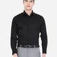 Black Solid Regular Fit Formal Shirt | Greenfibre