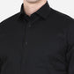 Black Solid Regular Fit Formal Shirt | Greenfibre