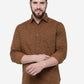 Oscar Yellow Printed Slim Fit Casual Shirt | Greenfibre