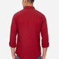 Red Printed Slim Fit Semi Casual Shirt | Greenfibre