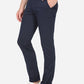 Navy Blue Solid Super Slim Fit Casual Trouser | Greenfibre