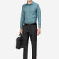 Blue Checked Super Slim Fit Formal Trouser | Greenfibre