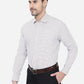 White Checked Slim Fit Formal Shirt | Greenfibre