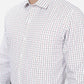 White Checked Slim Fit Formal Shirt | Greenfibre