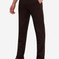 Dark Coffee Brown Solid Super Slim Fit Casual Trouser | Greenfibre